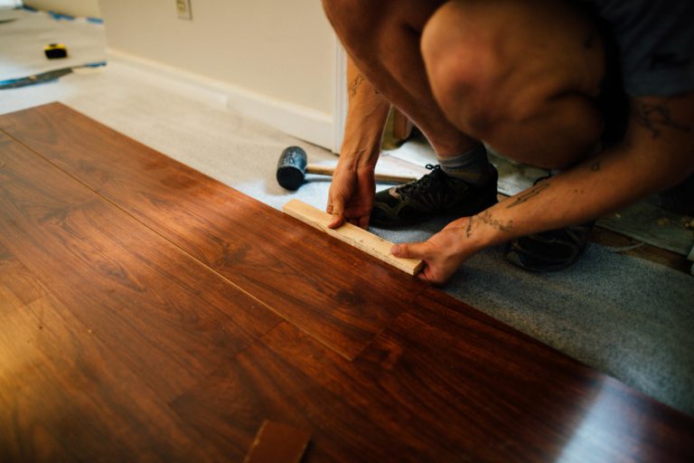 Pose de parquet